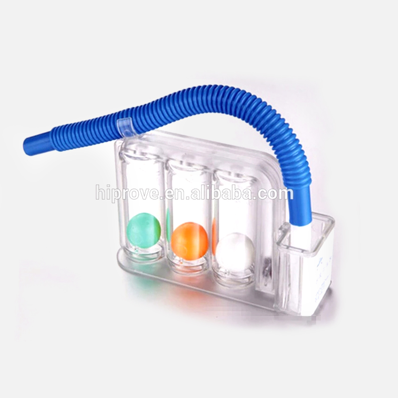 Portable Respiratory Training Medical Device/Three Ball Incentive Spirometer